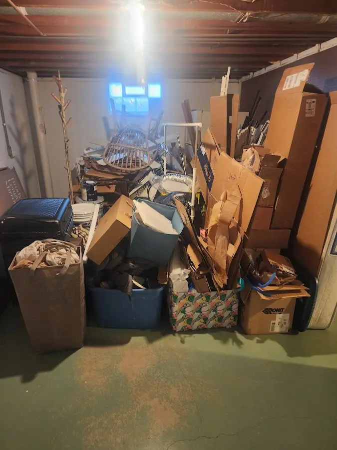 Roll-off dumpster container at job site for 8 Yard Dumpster Rental in Newburgh